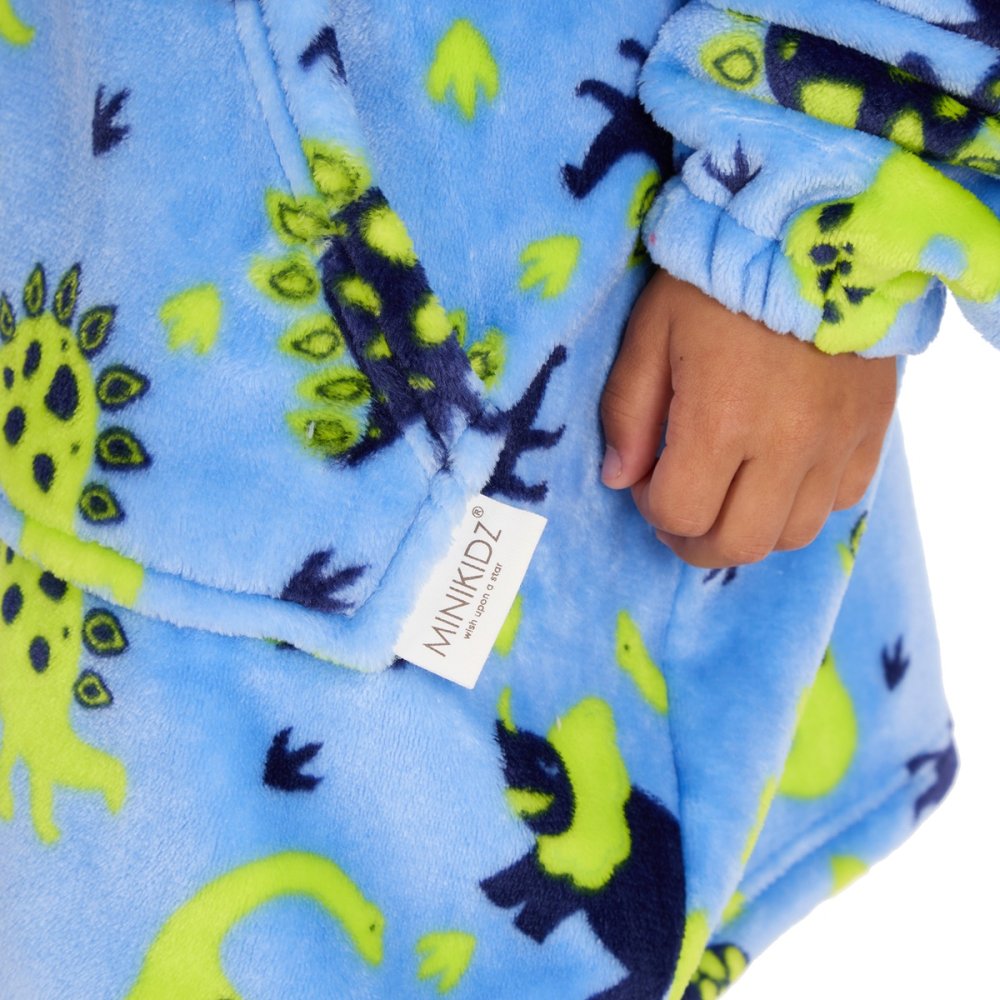 Oversized Teddy Print Plush Hoodie (One Size - 3-6 Years) (PK4) 18C1081