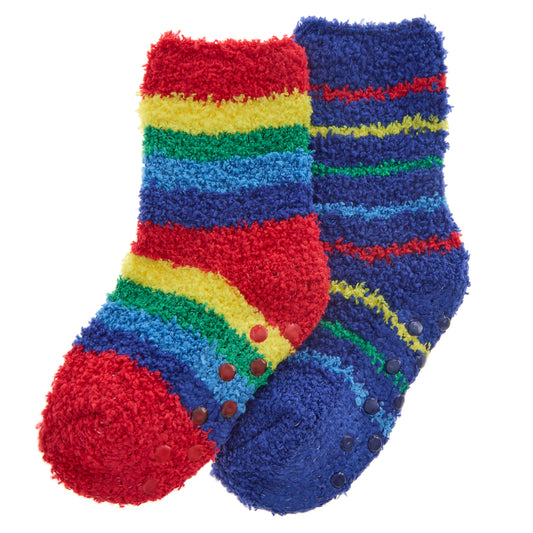 Baby Boys 2Pk Stripe Cosy Socks-(PK12) (0-0 to 3-5.5) 44B1008
