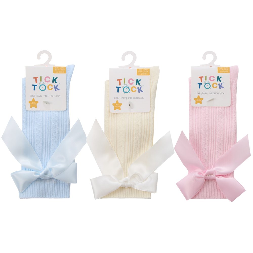Baby Knee High Bow Socks (PK15) (0-5.5) 44B853