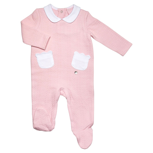 Baby Girls Jaquard BabyGro - Pink (0-6m) (PK6) 65JTC9159