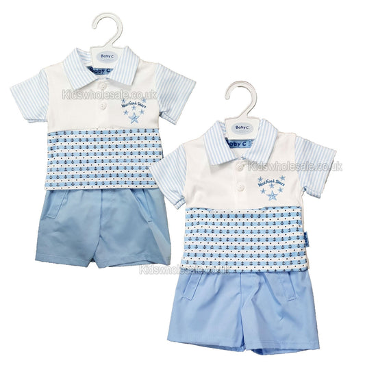 Premature Boys 2 Set - Nautical stars - 3/8lbs - (7510) NEW - Kidswholesale.co.uk