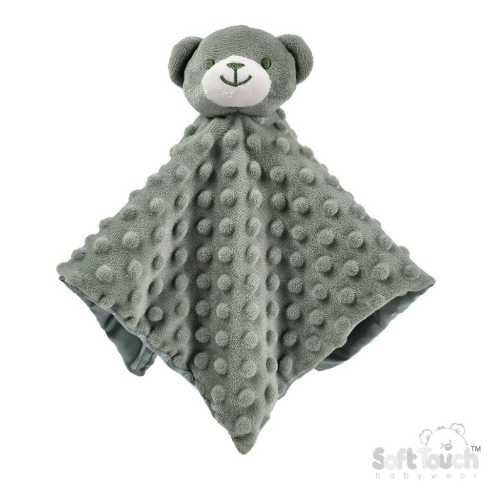 Sage Green Bubble Style Baby Bear Comforter(36x36cm) (PK6) BC34-SG