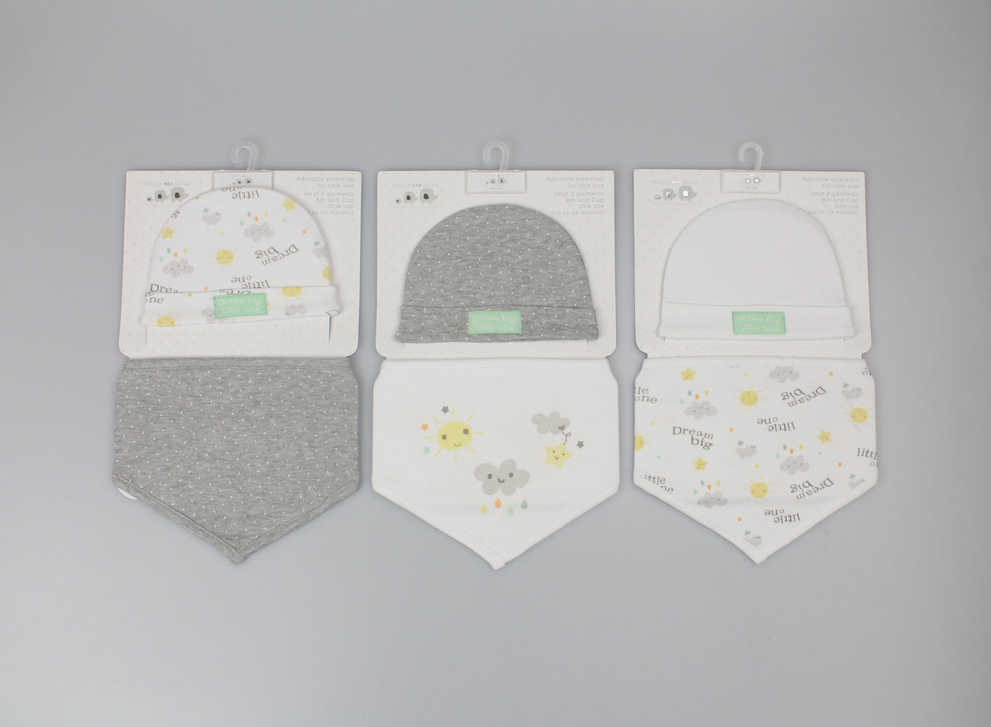 Baby Cotton Bib & Cap Gift Set - Dream Big - (OneSize) (PK6) H13742