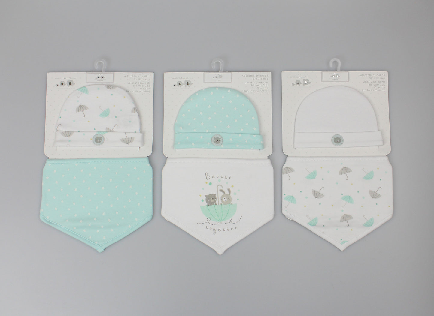 Baby Cotton Bib & Cap Gift Set - Better Together - (OneSize) (PK6) H13744