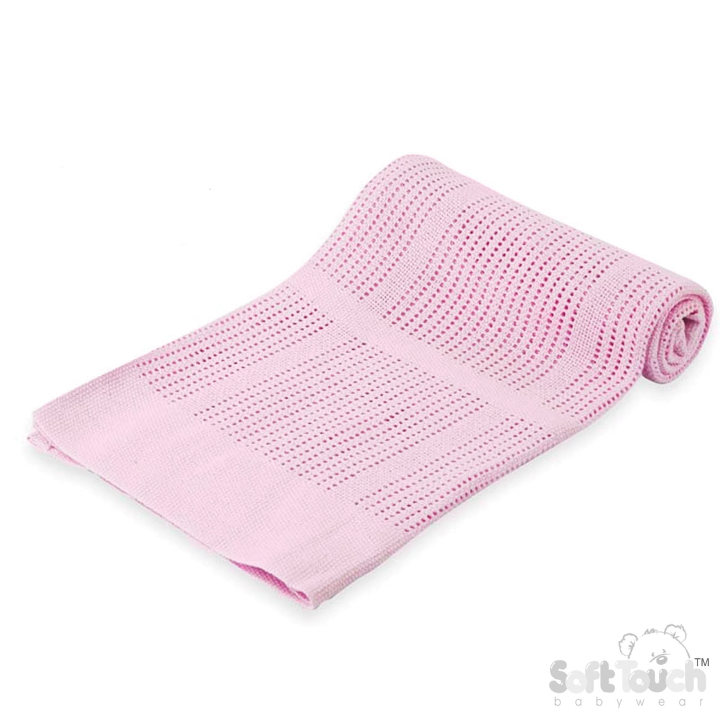 Cotton Cellular Blanket - Pink (70x90cm) (PK6) CBP51-P
