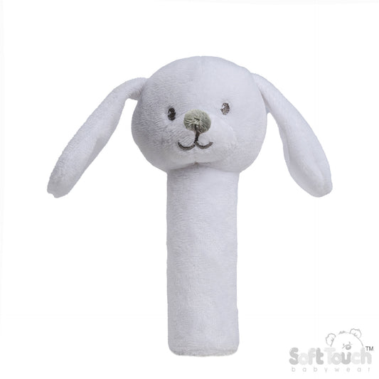 Eco Recycled Baby Bunny Squeaky Toy - White (PK6) ESQ62-W