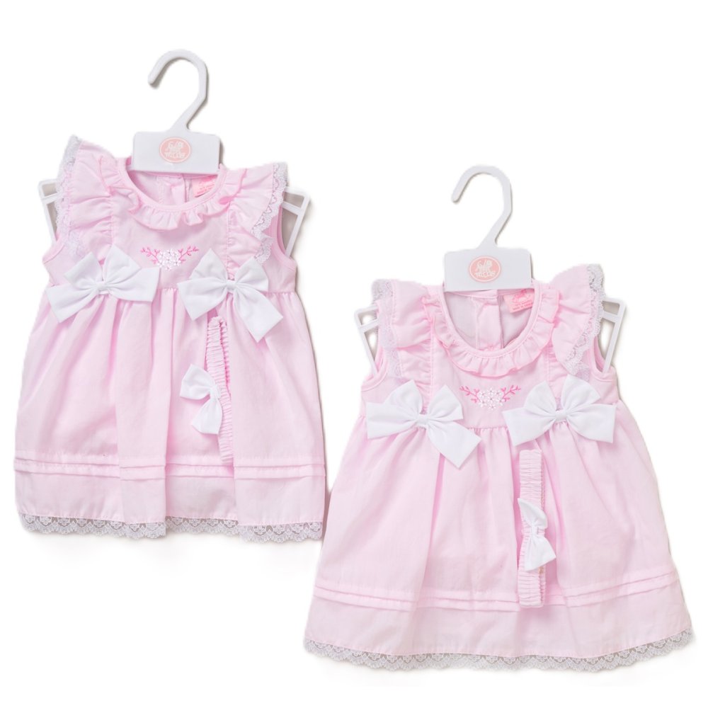 3pc Baby Girls Dress Set - Bow/Floral (9-24m) (PK6) F09237INF