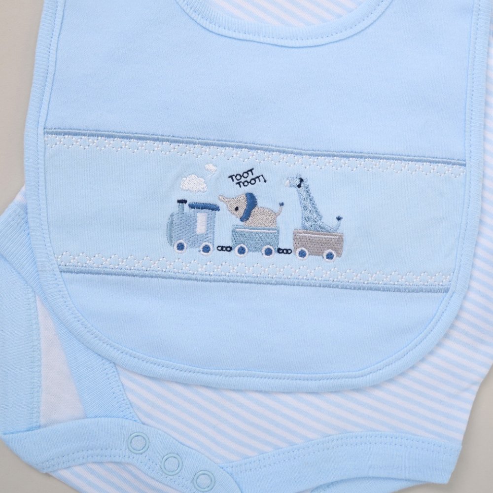 Baby 6pc Mesh Bag Gift Set - Animal Train (NB-6m) (PK4) F10647