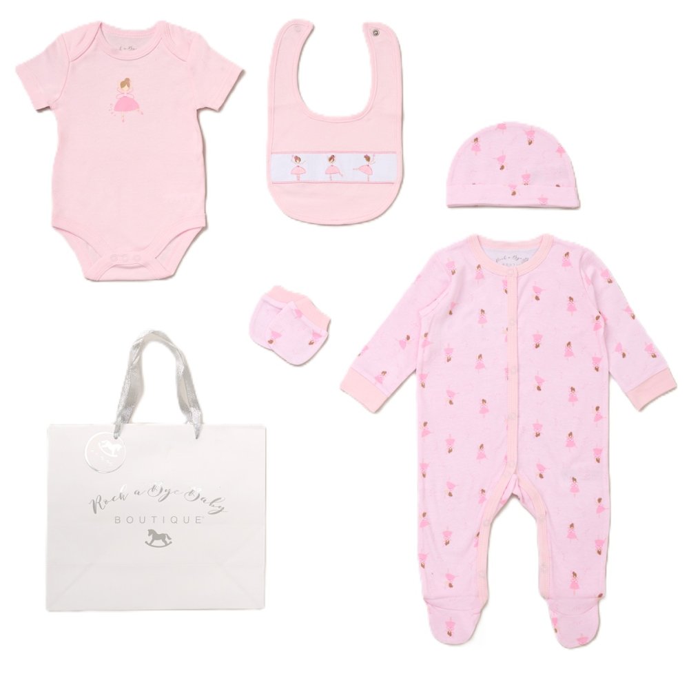 Baby 6pc Mesh Bag Gift Set - Ballerina (NB-6m) (PK4) F10706