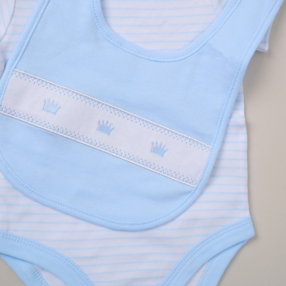 Baby 6pc Mesh Bag Gift Set - Crown/Prince (NB-6m) (PK4) F10713