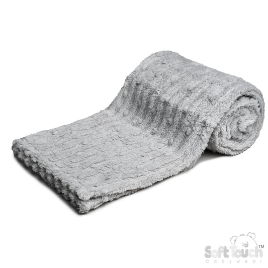 GREY BUBBLE SHERPA WRAP (PK6) FBP244G
