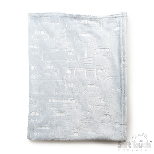 BLUE CARS EMBOSSED WRAP - (PK6) FBP300-BP-B