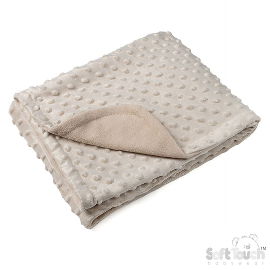 Bubble Fleece Back Wrap - Coffee (PK4) FBP80-BP-COF