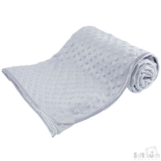 Bubble Fleece Back Wrap - Grey (PK4) FBP80-BP-G (Satin Trim)