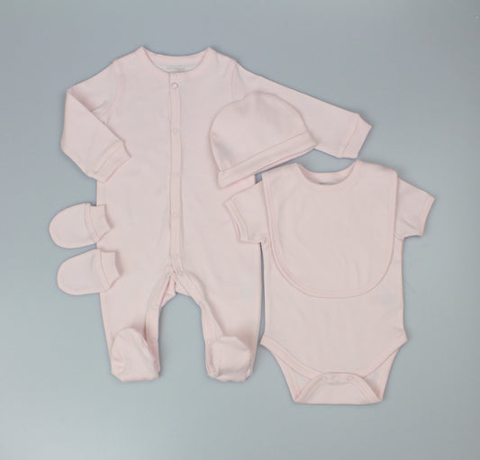 Plain Mesh Bag Gift Sets - Pink (PK6) (0-9m) H13732