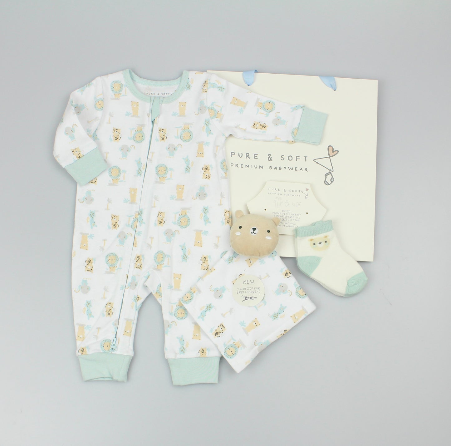 Baby Gift Set - Teddy (0-6m) (PK6) M15856