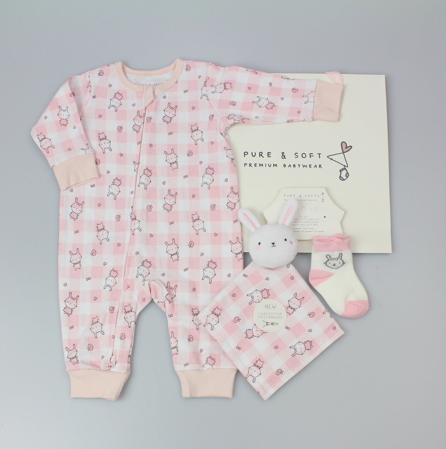 Baby Gift Set - Pink Bunny (0-6m) (PK6) M15857