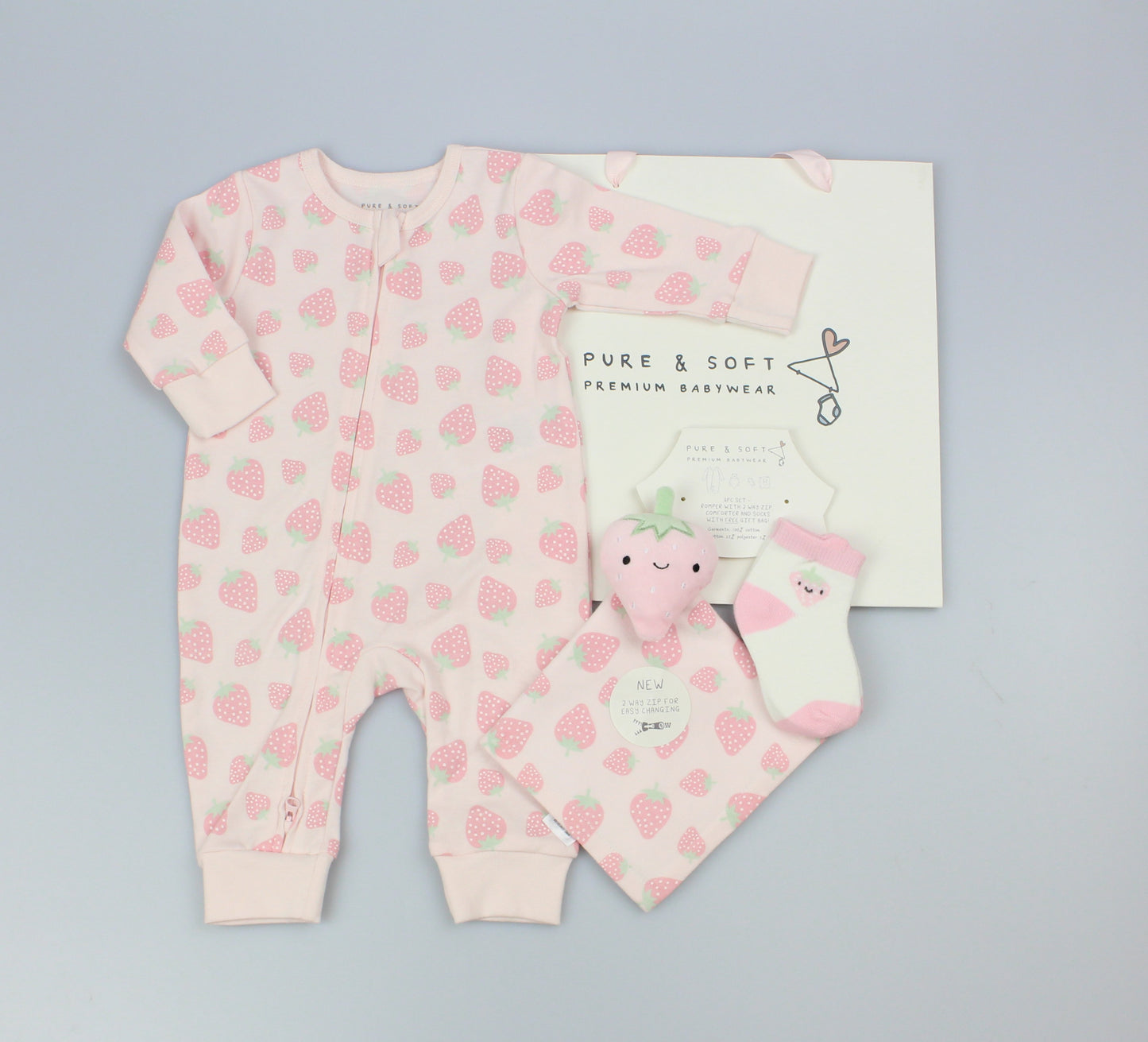 Baby Gift Set - Strawberry (0-6m) (PK6) M15858