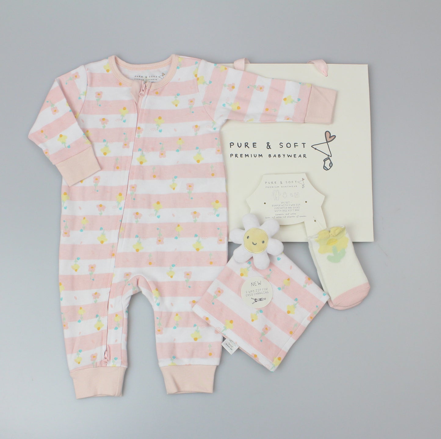 Baby Gift Set - Flower (0-6m) (PK6) M15859