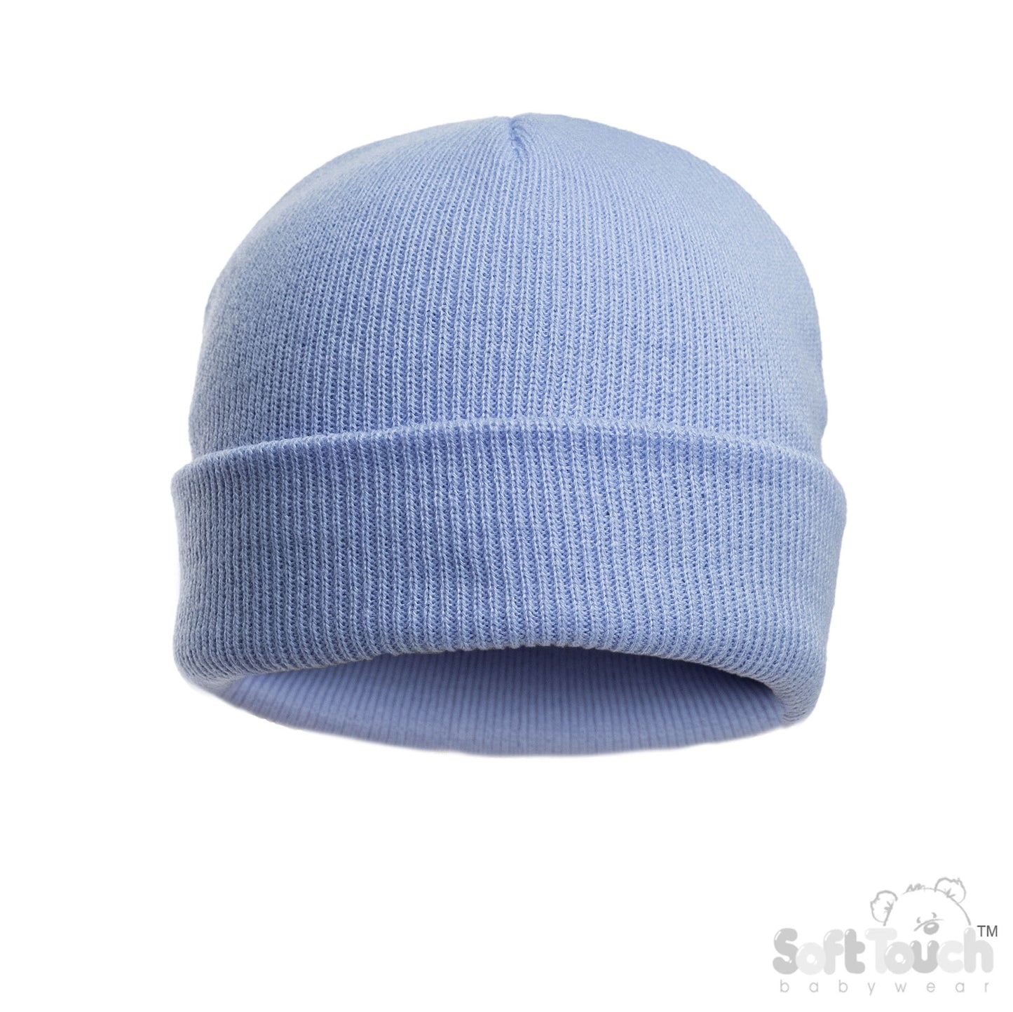 BLUE INFANTS ACRYLIC BRUSHED HAT - (NB-12 Months) (PK6) H702-B