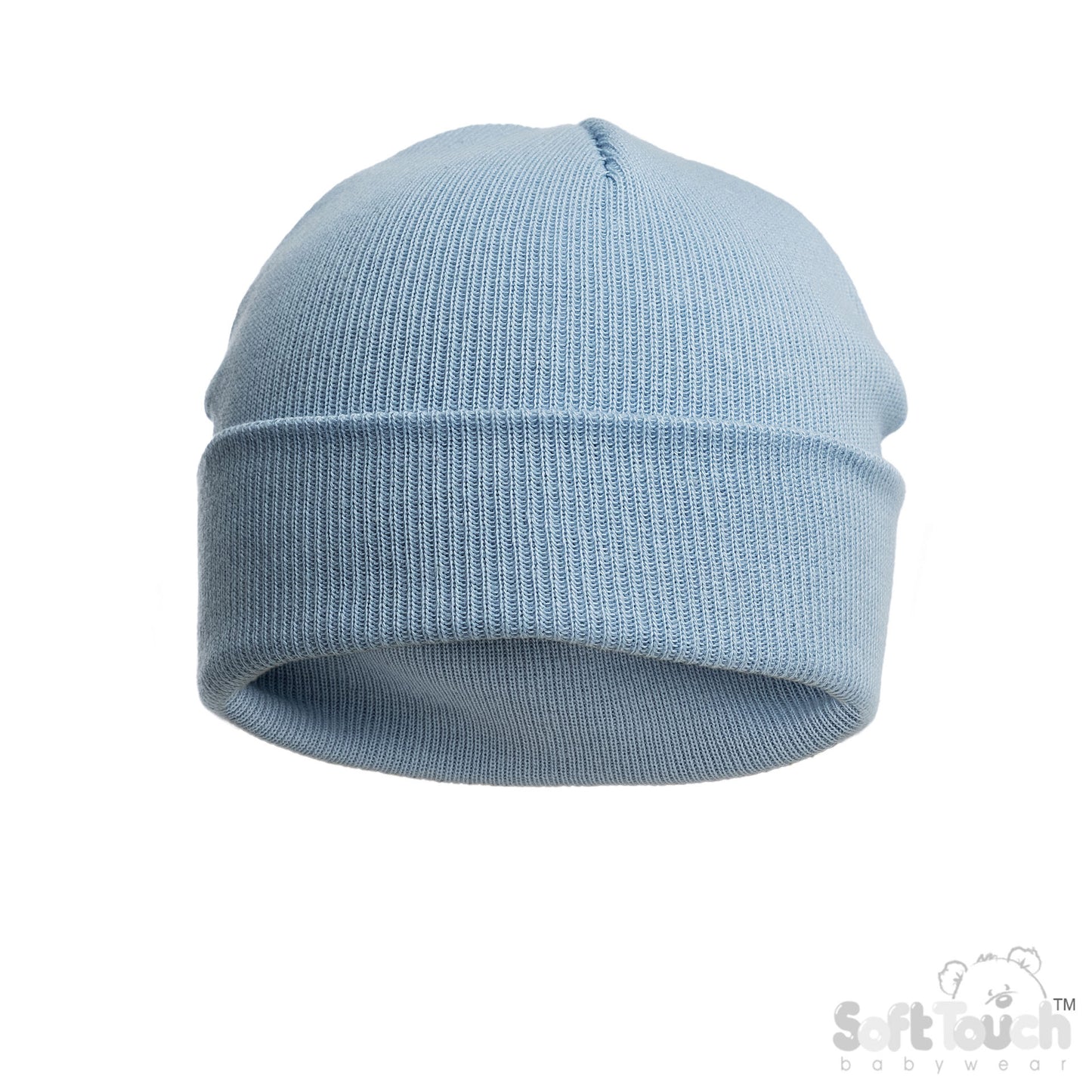 BLUE INFANTS COTTON BEANIE HAT (NB-12) (PK6) H704-C-B