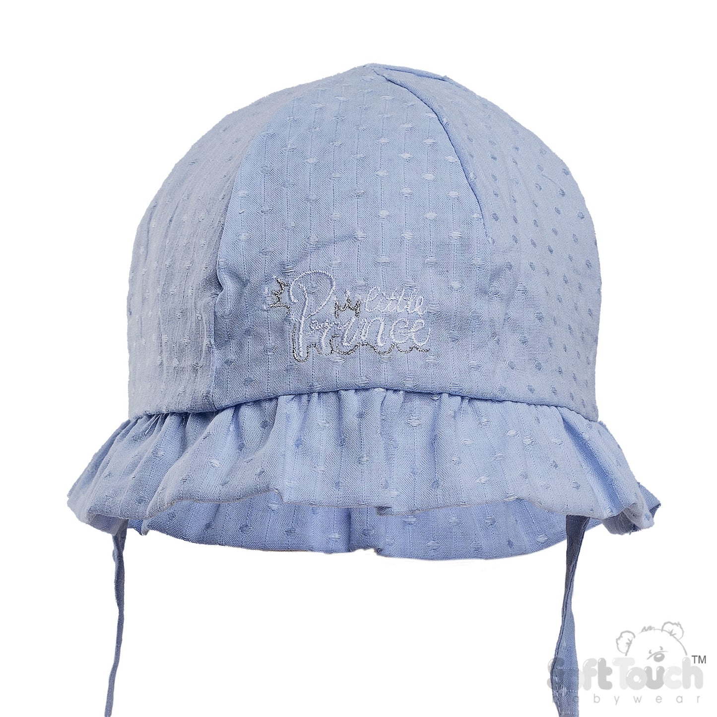BLUE HAT W/LITTLE PRINCE EMB (0-24 M) (PK 6) H86-B