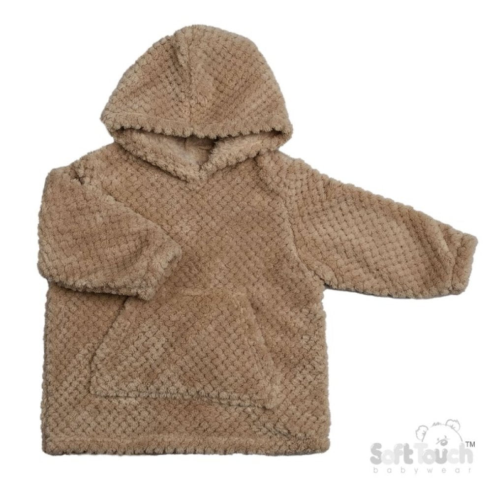 Childrens Waffle Hoodie - Coffee (3-6yrs)(PK6) HD210Cof