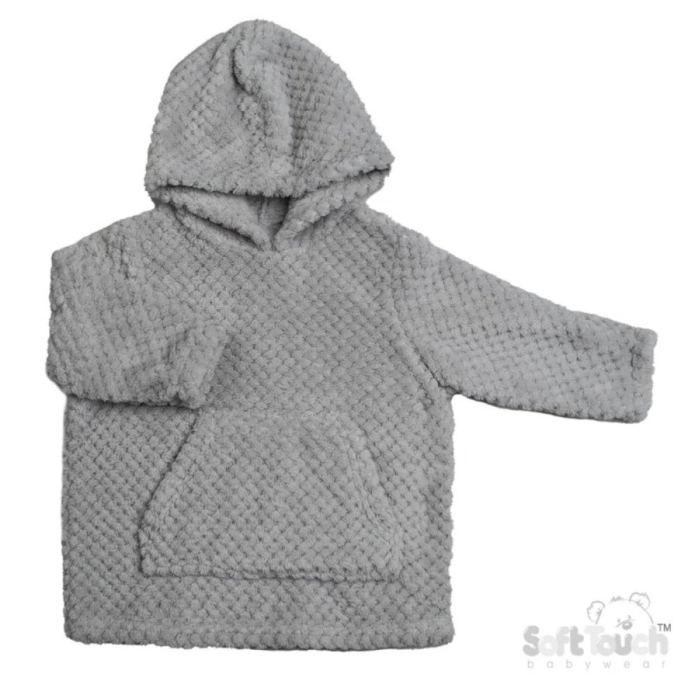 Childrens Waffle Hoodie - Grey (3-6yrs)(PK6) HD210G