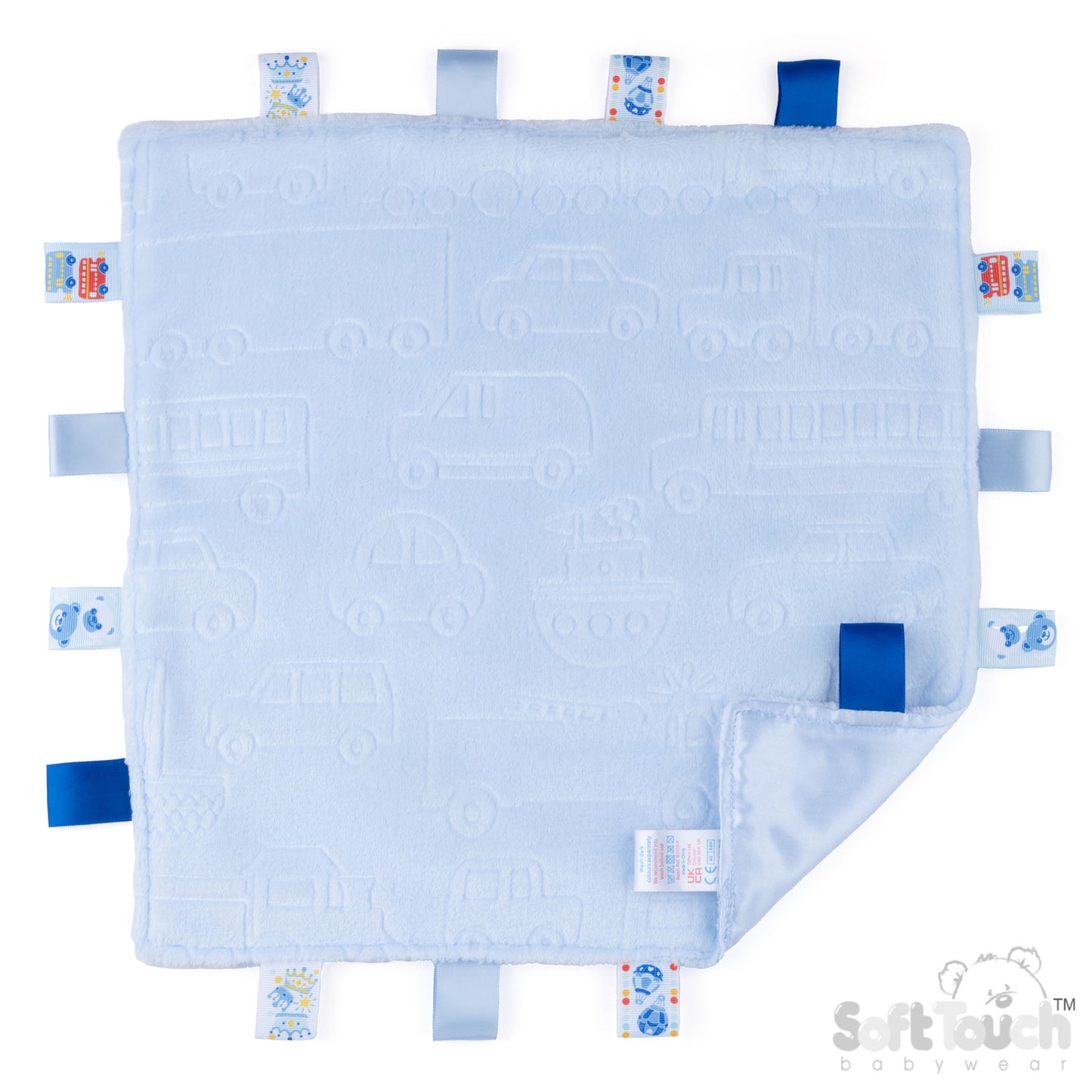 Embossed Taggie Comforter - Blue (PK6) RC305-b