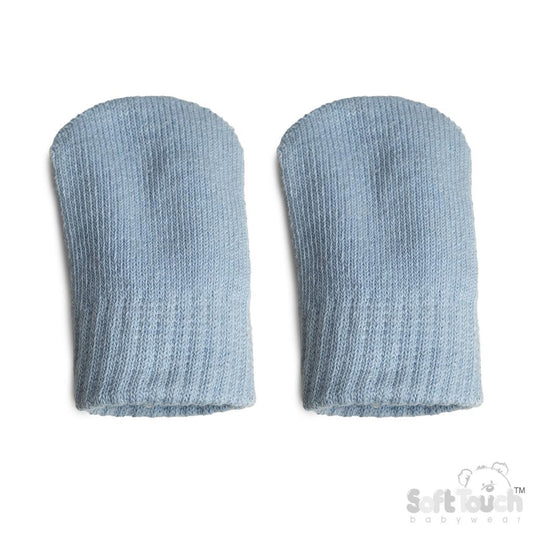 Sky Brushed Cotton Knit Mittens (NB-12) (PK12) BM704b