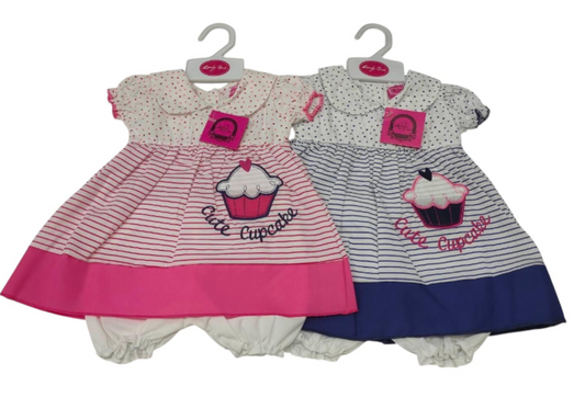 Baby Dress - Cupcakes (0-9months) (PK6) DRS31