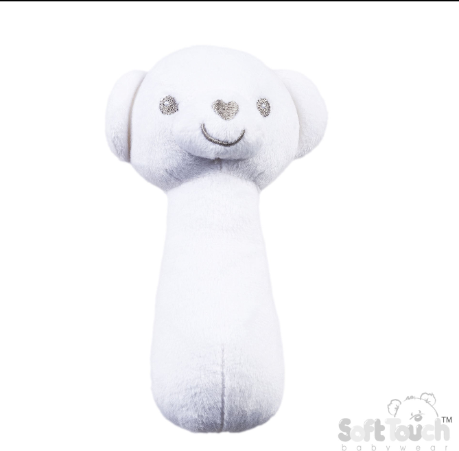 Eco Recycled Squeaky Toy - White (PK6) ESQ60w
