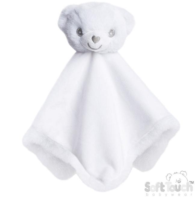 Eco Recycled Bear Comforter - White (PK6) EBC60w