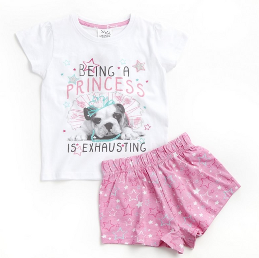 INFANT GIRLS PYJAMA- PUPPY PRINCESS (2-6 YRS) (PK4) 15C578