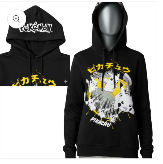 Childrens Pokemon Hoodie - Pikachu (7-14yrs) (PK10) KWS16