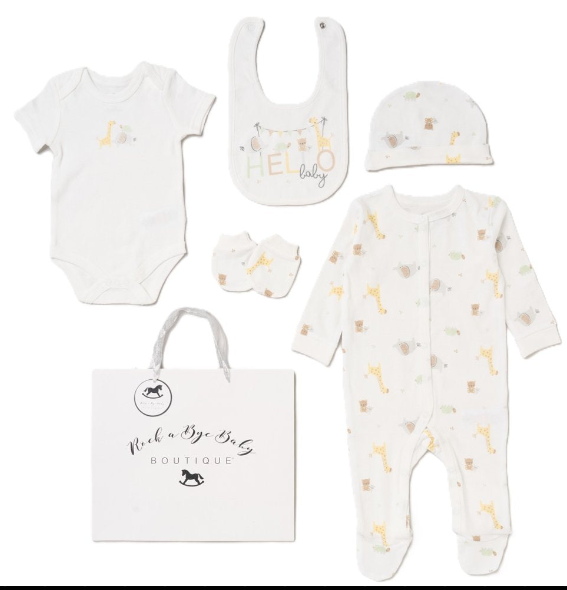 6pc Baby Mesh Bag Gift Set - Hello Baby (PK4) (NB-6m) H12681NB