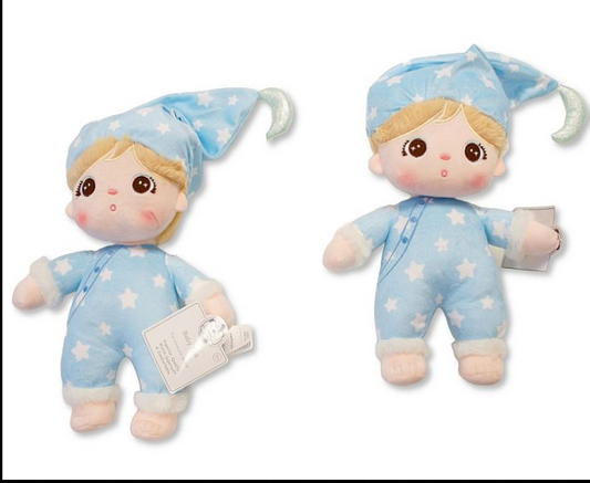 Baby Boys Soft Doll with Pink All-in One and Hat (32cm) (PK6) GP-25-1324