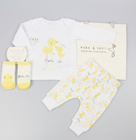 4pc Gift Set w/Bag - Born 2026 (0-6m) (PK6) M15869