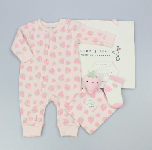 Baby Gift Set - Strawberry (0-6m) (PK6) M15858