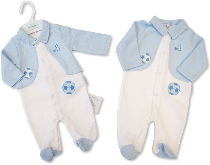 Baby Boys All-In-One with Faux Waistcoat - No 1 (NB-6m) (PK6) BIS-2020-2641