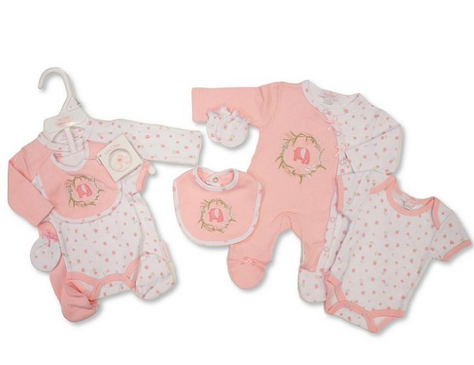 Premature Baby Girls 4 Pieces Set - Elephant (3-8lbs) (PK6) PB-20-736P