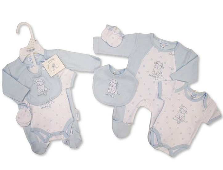 Premature Baby Boys 4 Pieces Set - Love Me (3-8lbs) (PK6) PB-20-735S