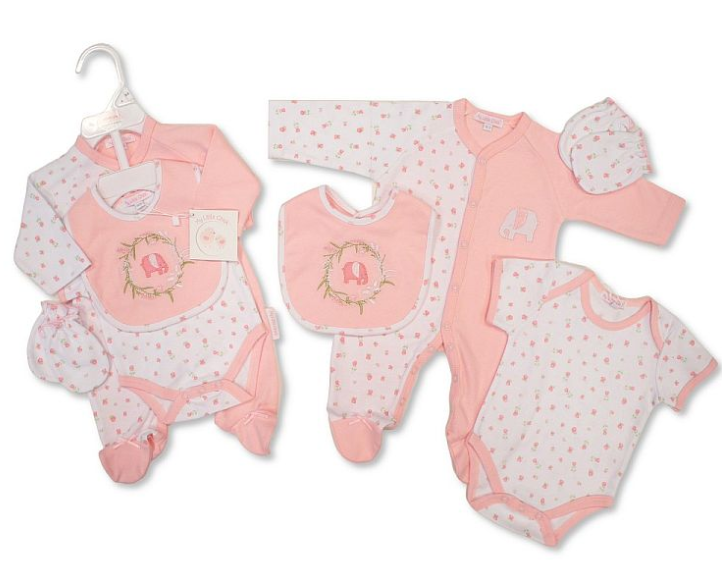 Baby Girls 4 Pieces Gift Set - Elephant (NB-6m) (PK6) GP-25-1333P