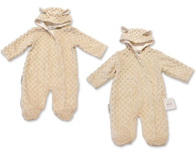 Baby Hooded All-In-One with Ears (NB-6m) (PK6) BIS-2020-2619