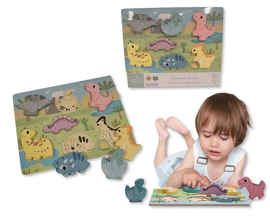 Wooden Dinosaur Puzzle (PK6) Bt-24-0001