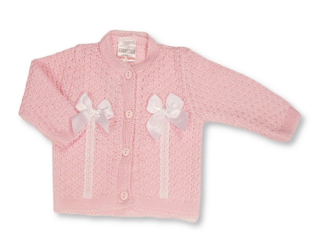 Knitted Baby Girls Cardigan with Bows - (PK6) (9-24m) BW-10-1012_24
