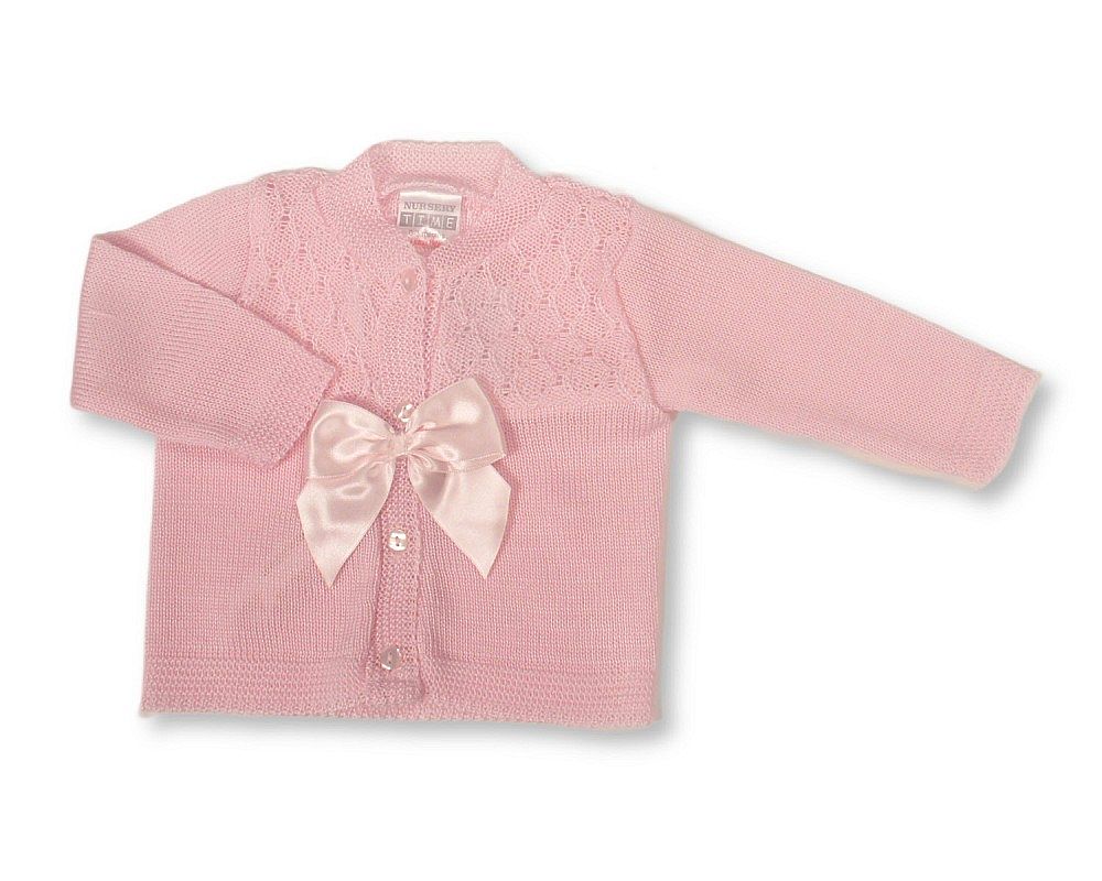 Knitted Baby Girls Cardigan with Bow (PK6) (9-24m) BW-10-1015_24