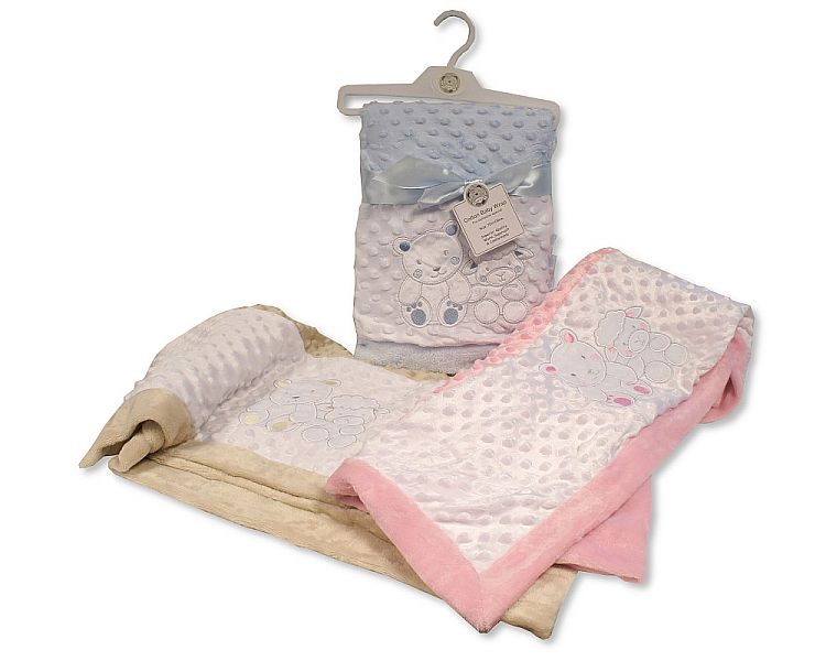 Baby Velour Bubble Wrap - Teddy and Sheep (70X100cm) (PK1) BW-112-2004