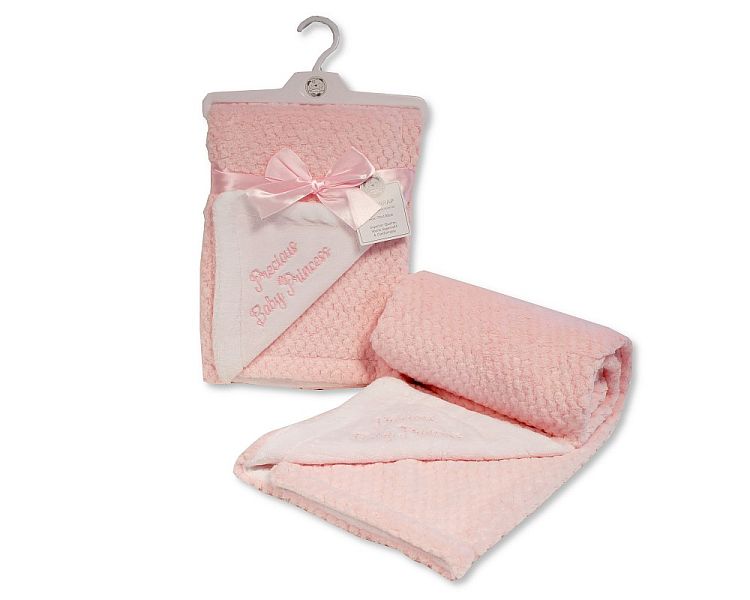 Baby Girls 2 Layer Waffle Wrap - Precious Baby Princess (PK1) Bw-112-2010p
