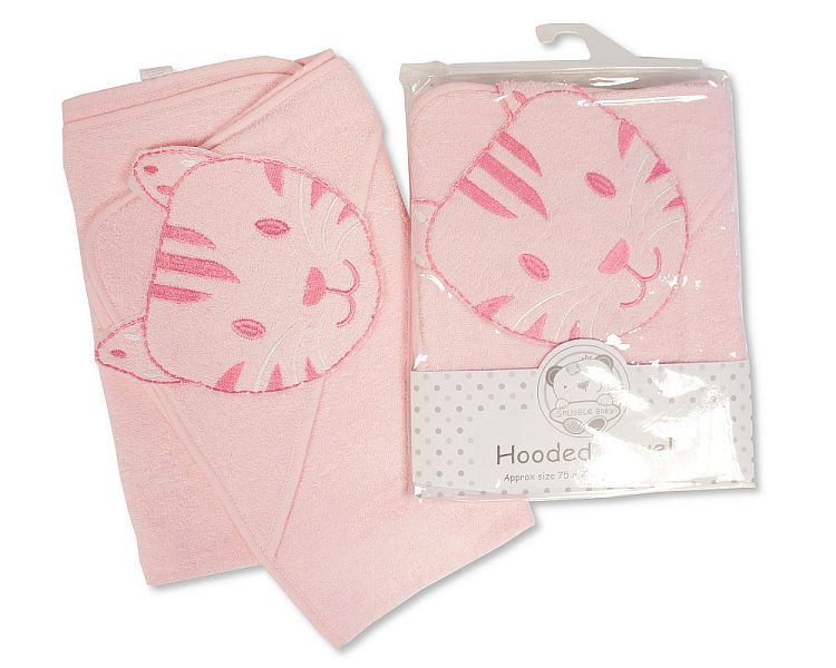 Baby 3d- Hooded Towel - Cat (75x75cm) BW-120-096